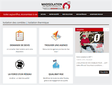 Tablet Screenshot of madisolation.com